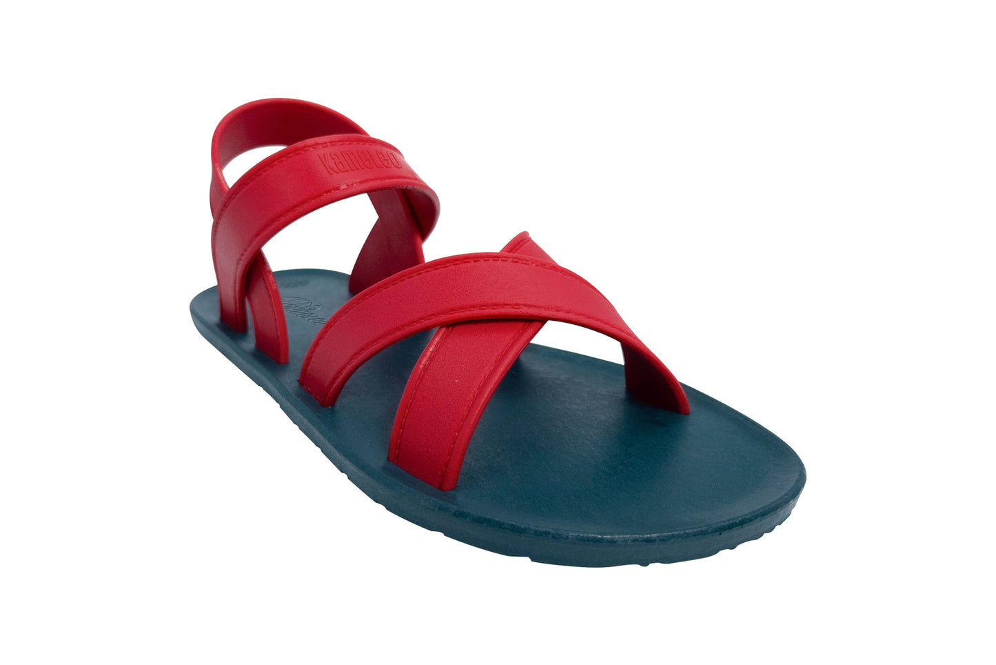 Cross Plus Kids Green Sole Red Strap
