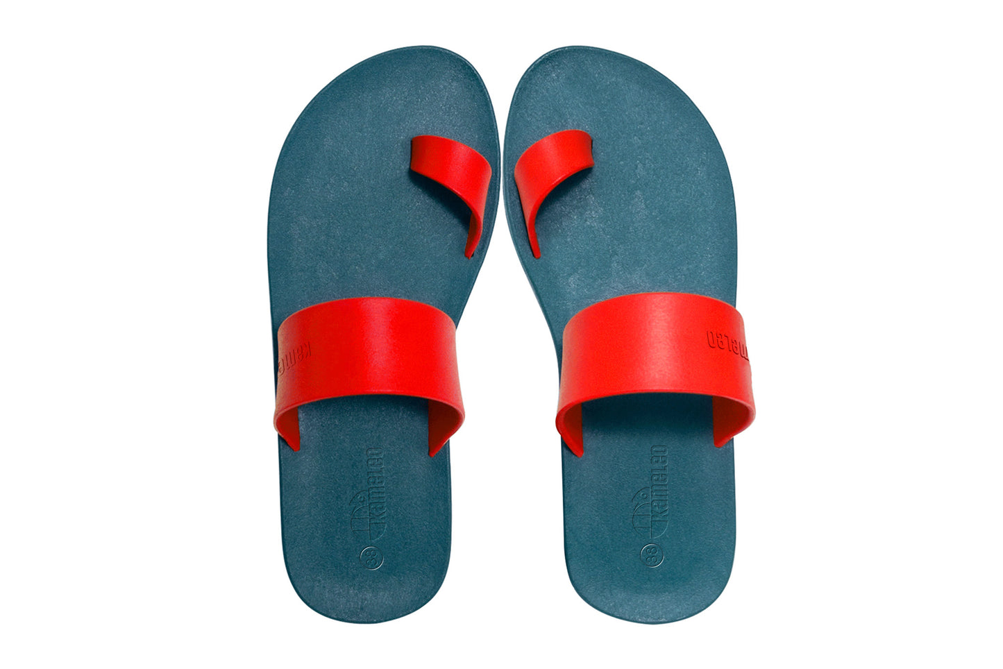 Pop Thumb Green Sole Red Strap