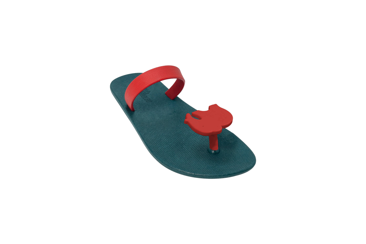 Poppi Ellie Green Sole Red Strap