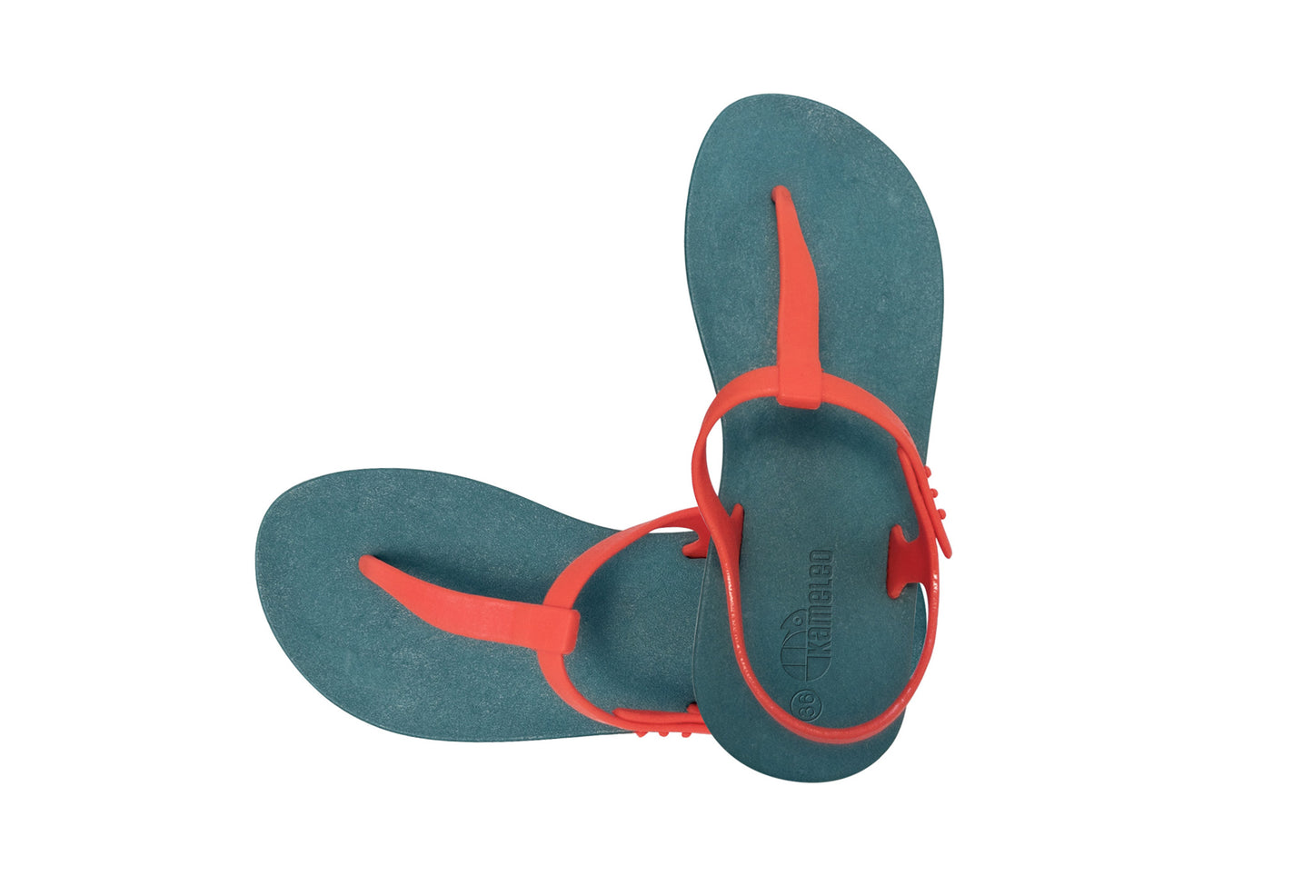 Saily Green Sole Red Strap