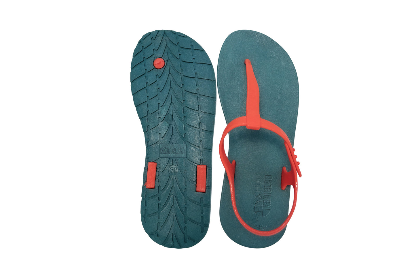Saily Green Sole Red Strap