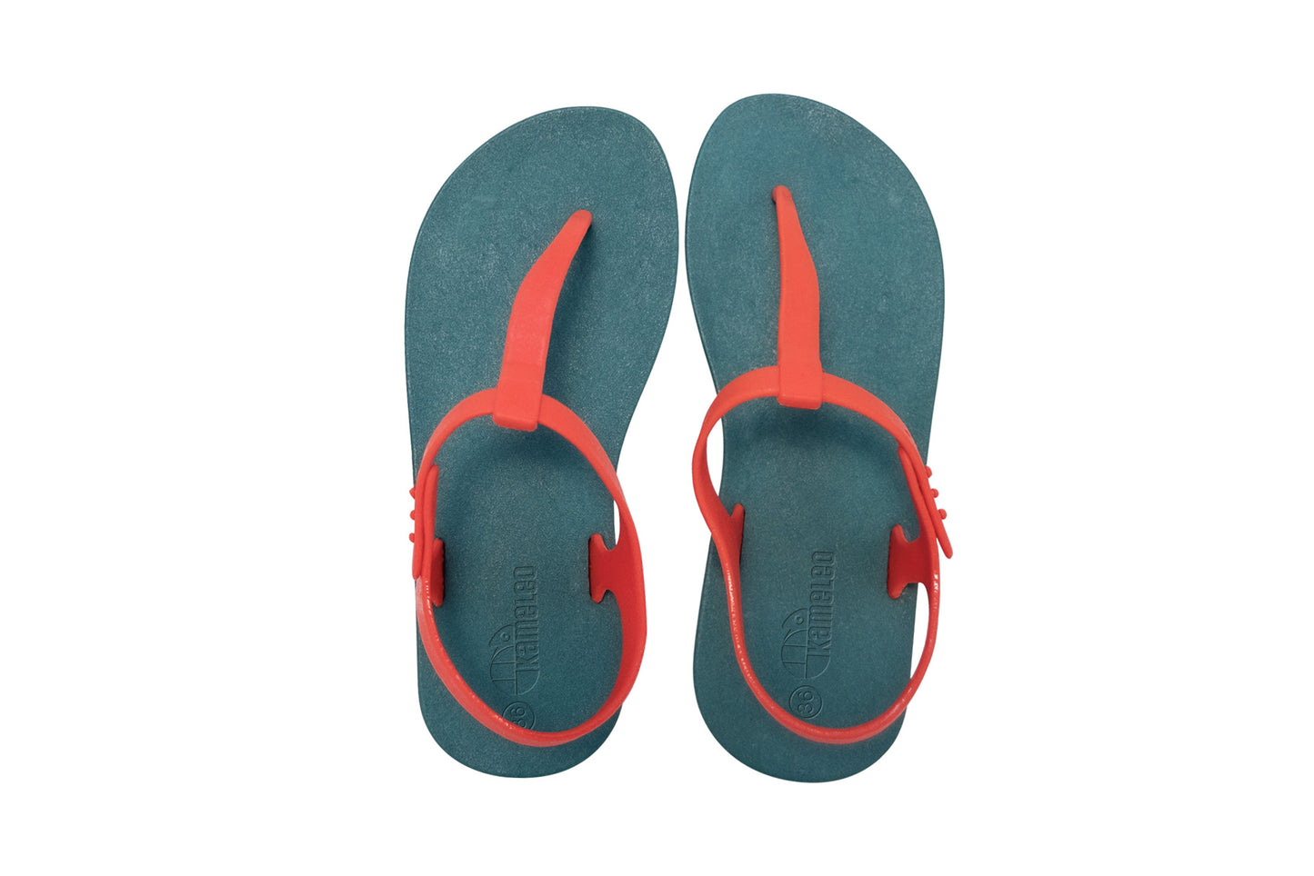 Saily Green Sole Red Strap