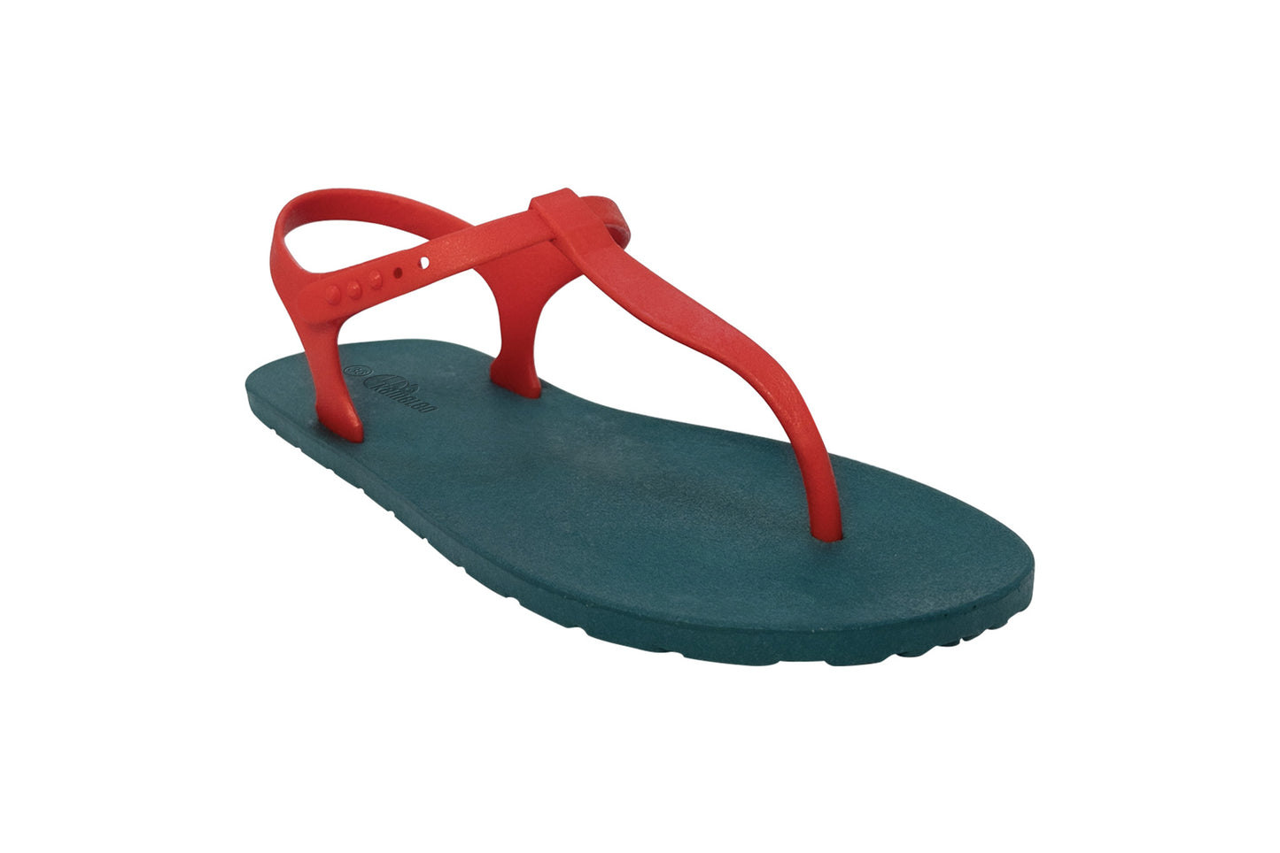 Saily Green Sole Red Strap