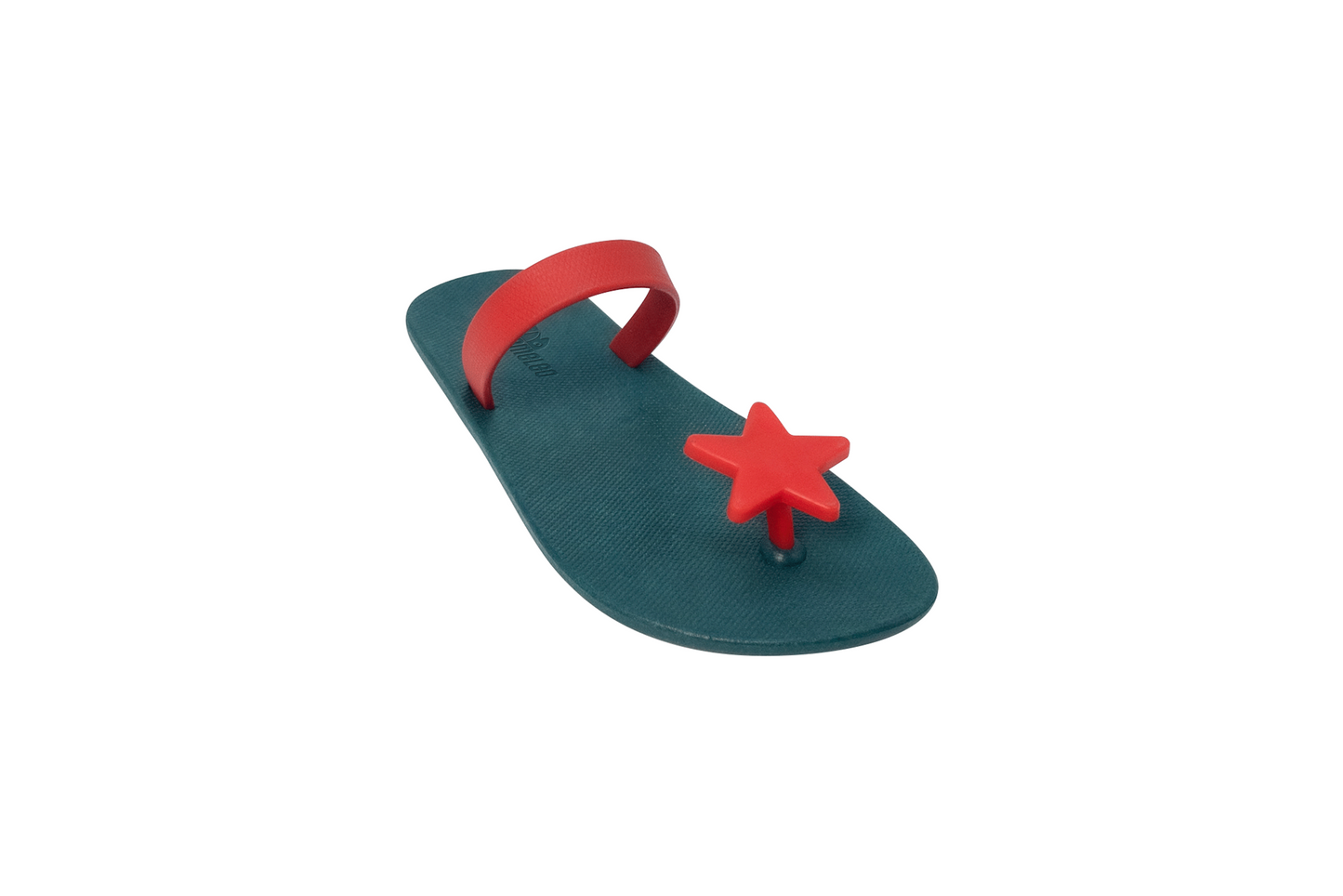 Poppi Star Green Sole Red Strap