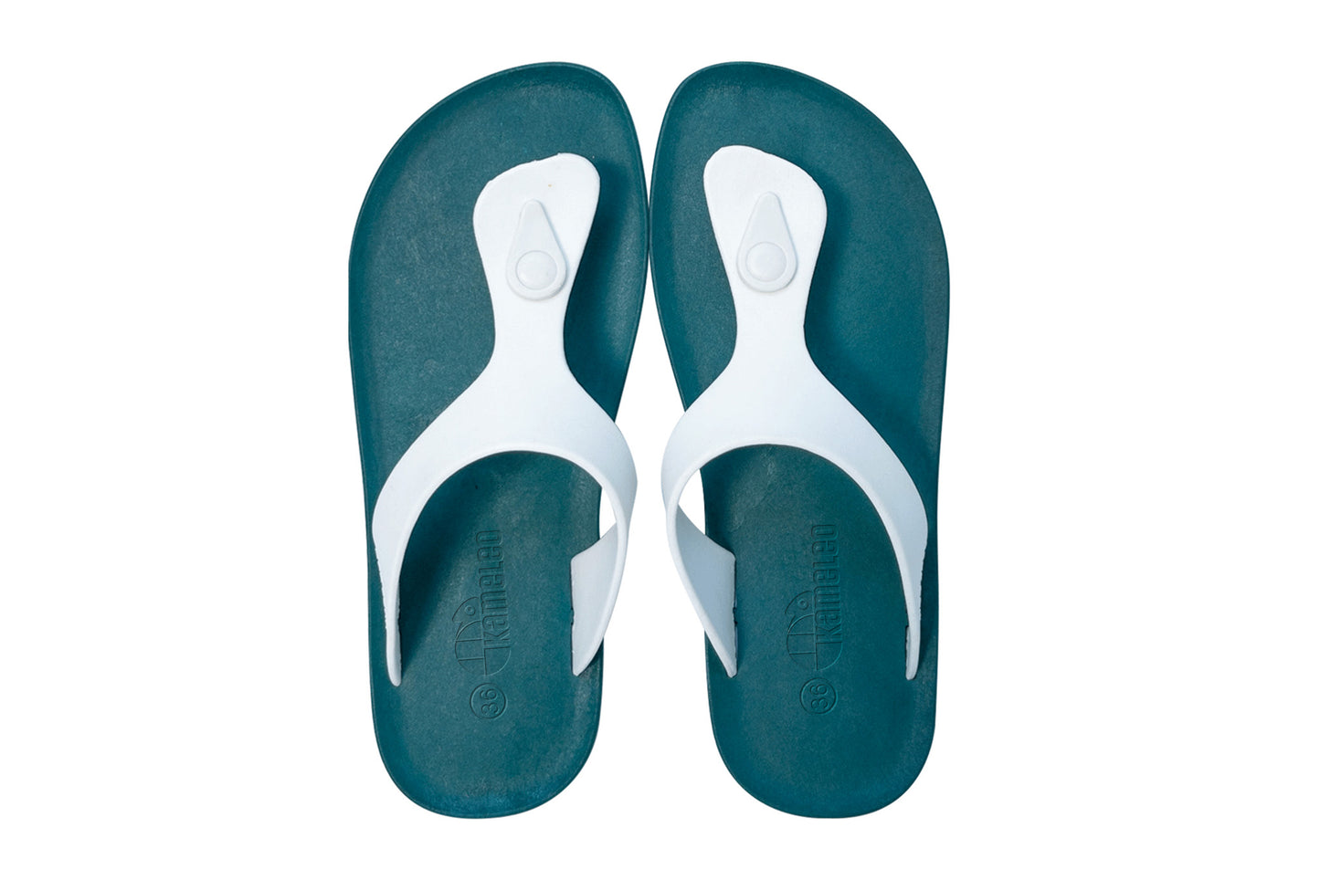 Candy Green Sole White Strap