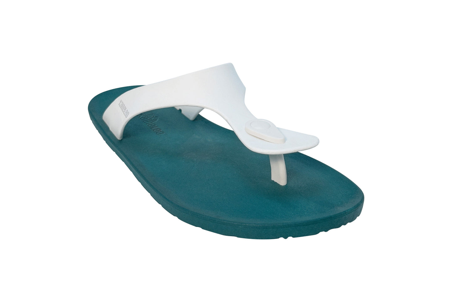 Candy Green Sole White Strap