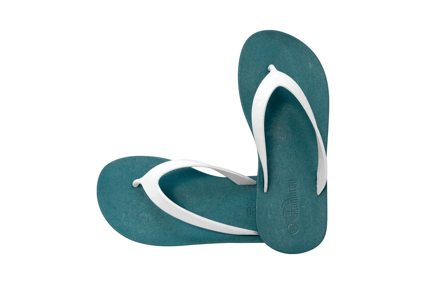 Flippy Green Sole White Strap