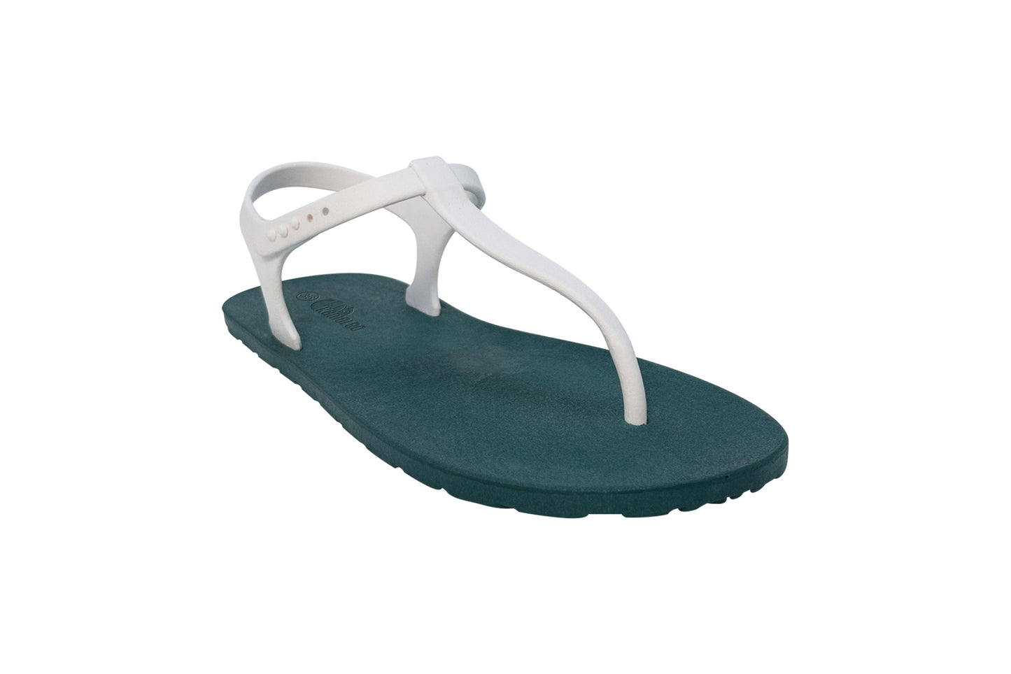Saily Green Sole White Strap
