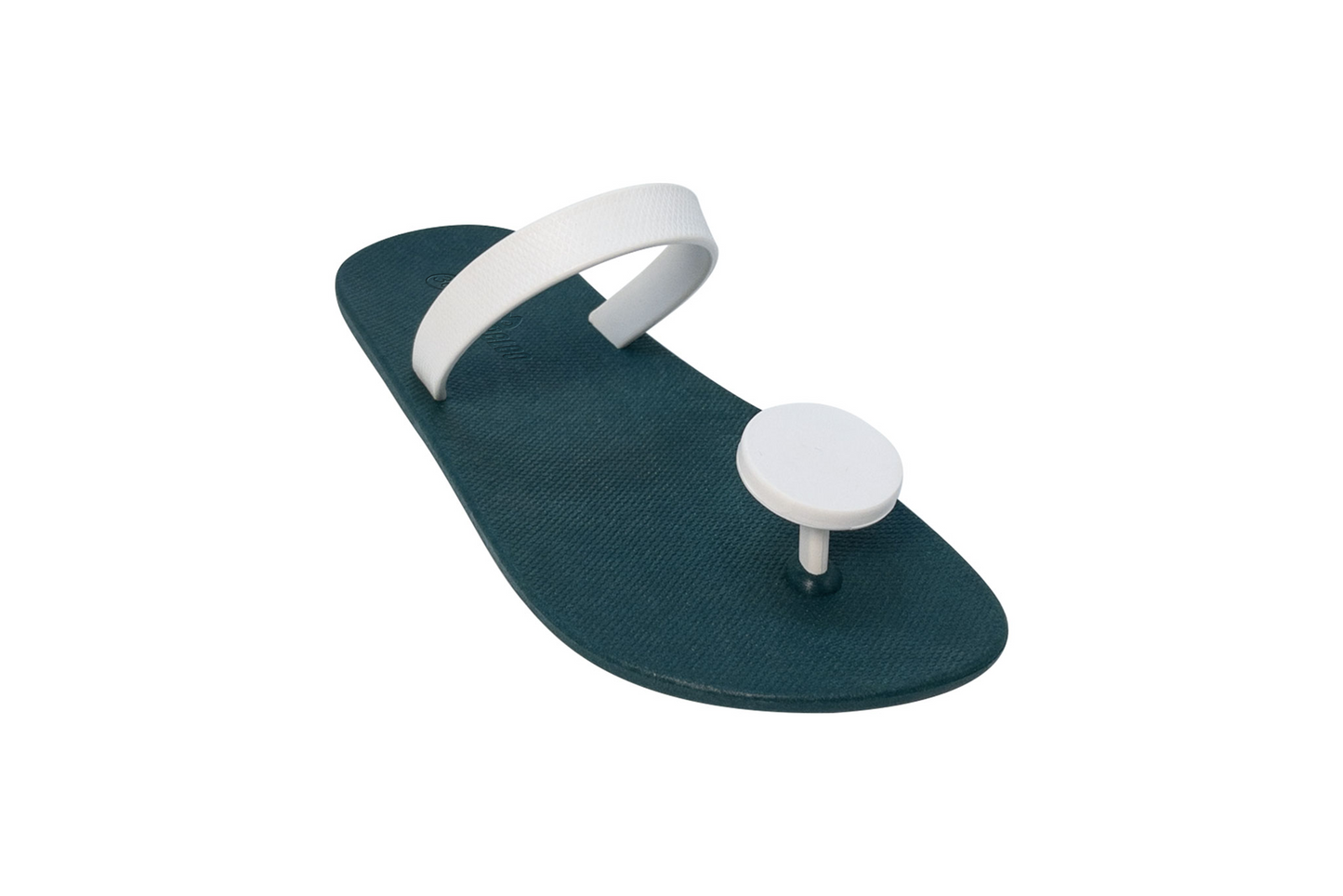 Poppi Dot Green Sole White Strap