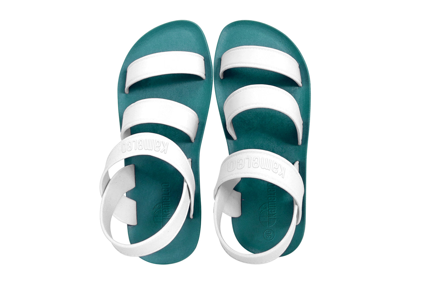 Twin Plus Green Sole White Strap