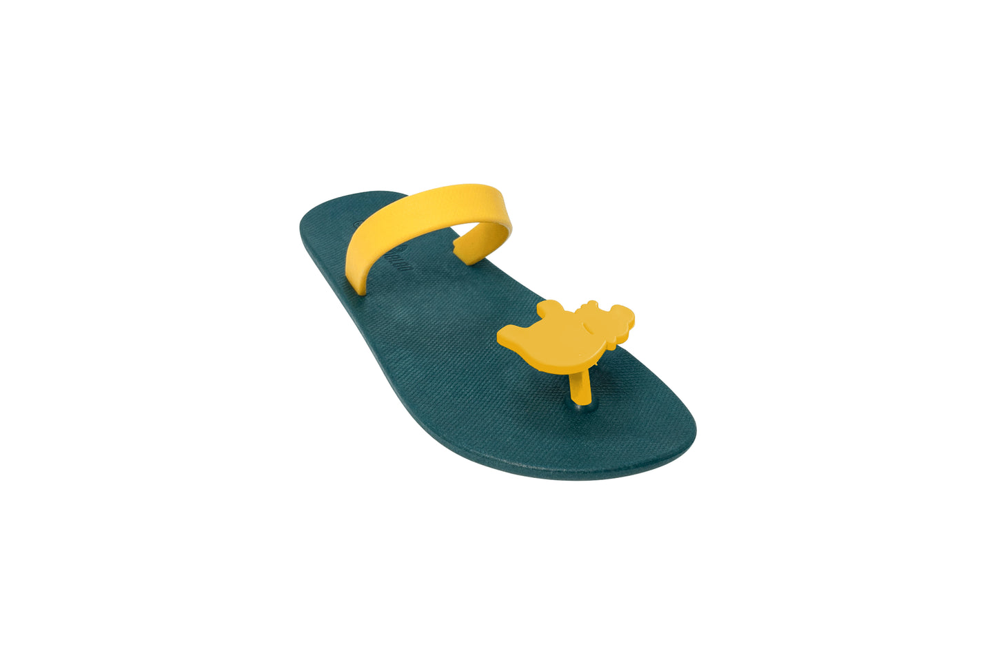 Poppi Hippo Green Sole Yellow Strap