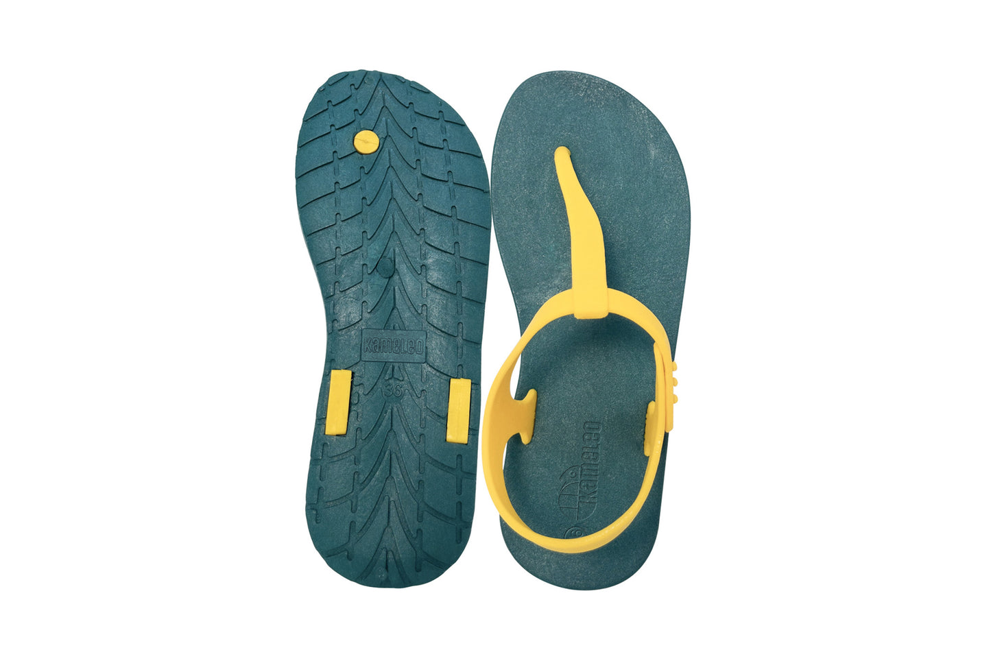Saily Green Sole Yellow Strap