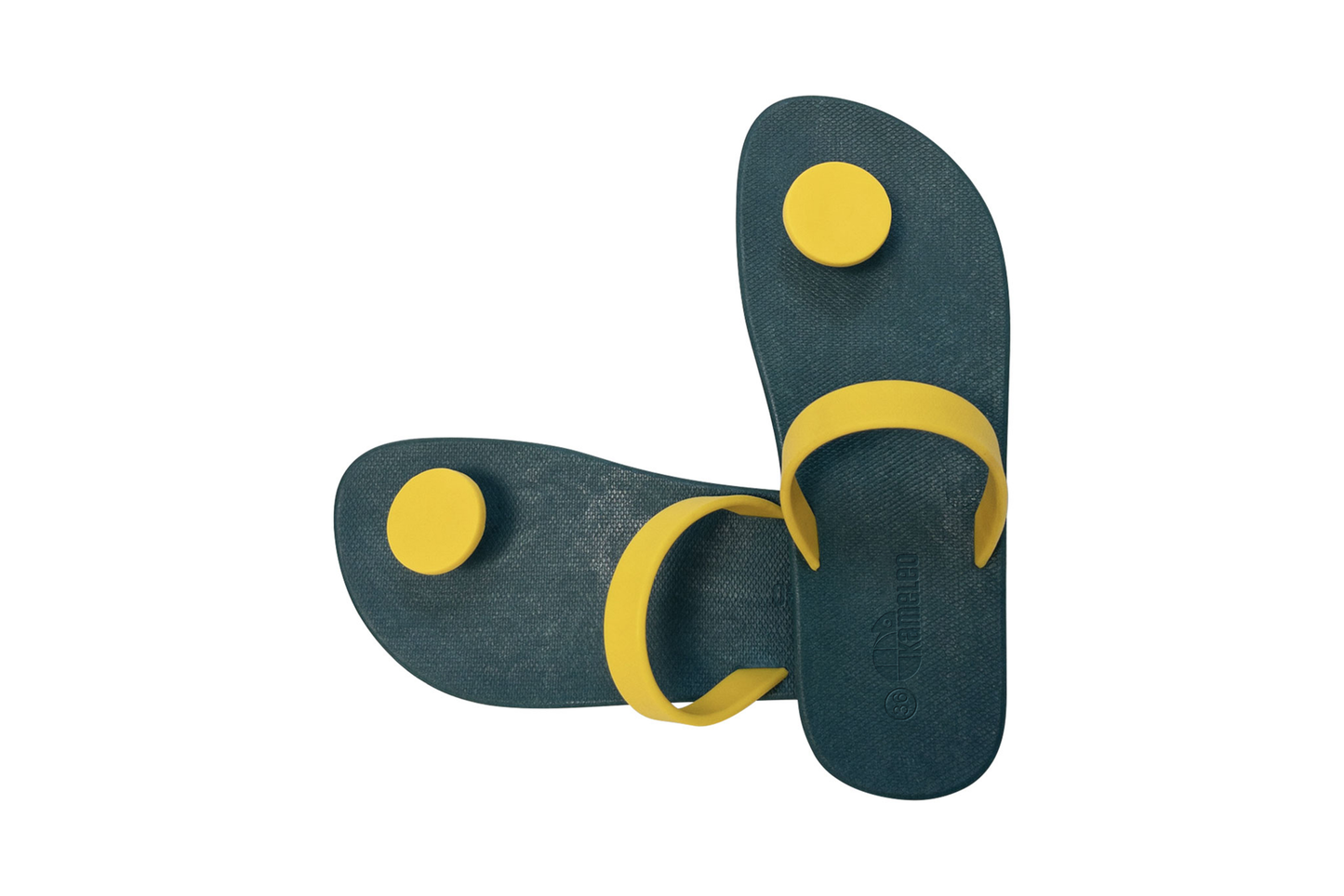 Poppi Dot Green Sole Yellow Strap