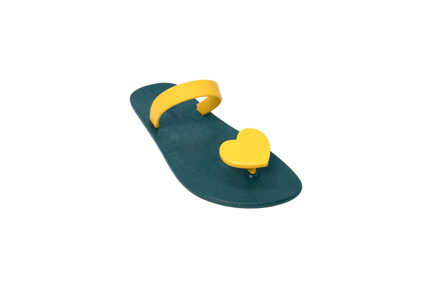Poppi Heart Green Sole Yellow Strap