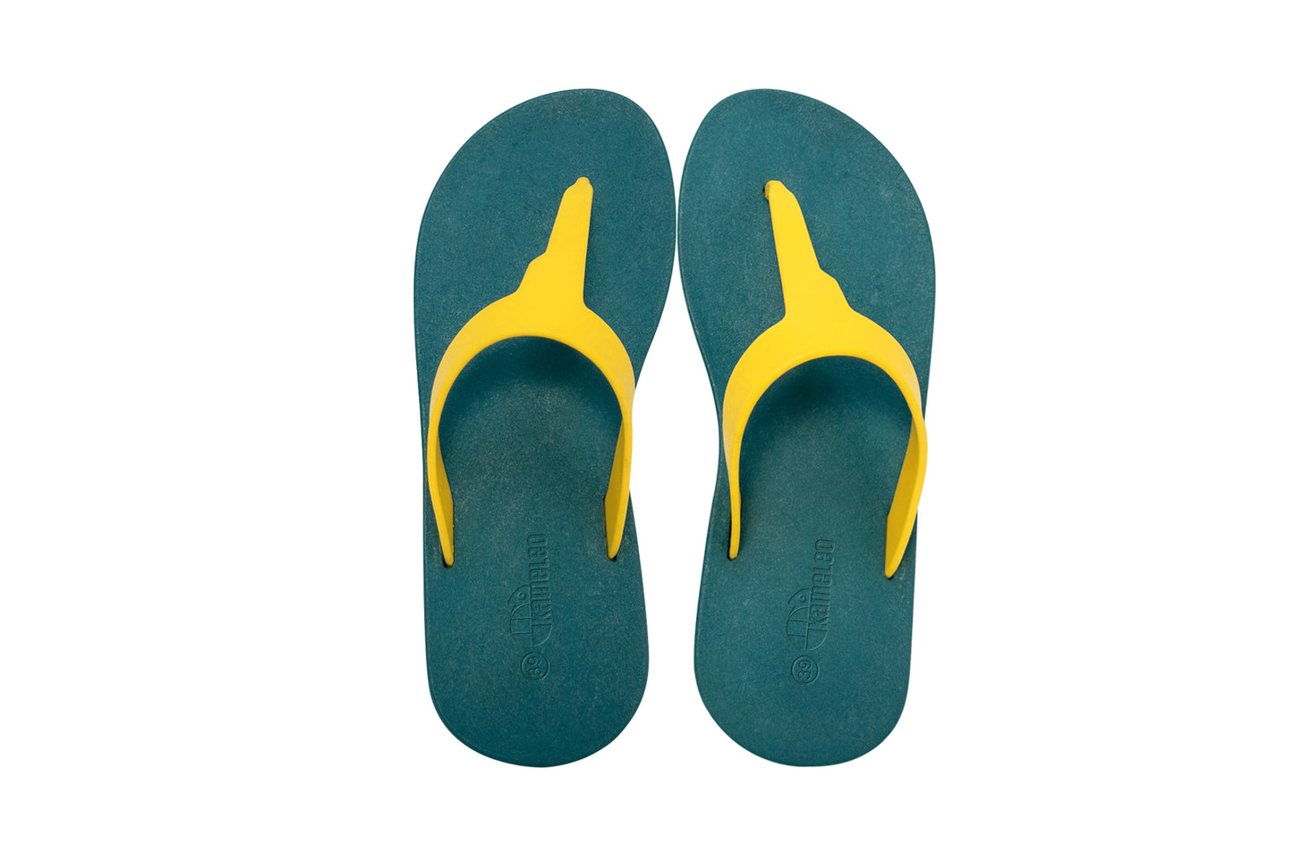 Thongs Green Sole Yellow Strap