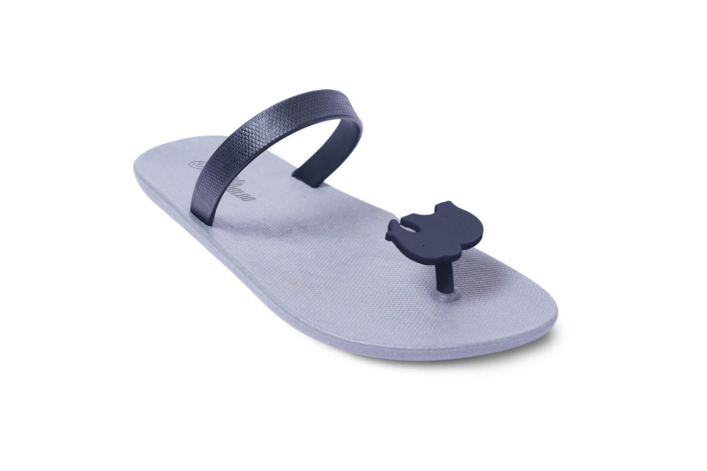 Poppi Ellie Grey Sole Black Strap