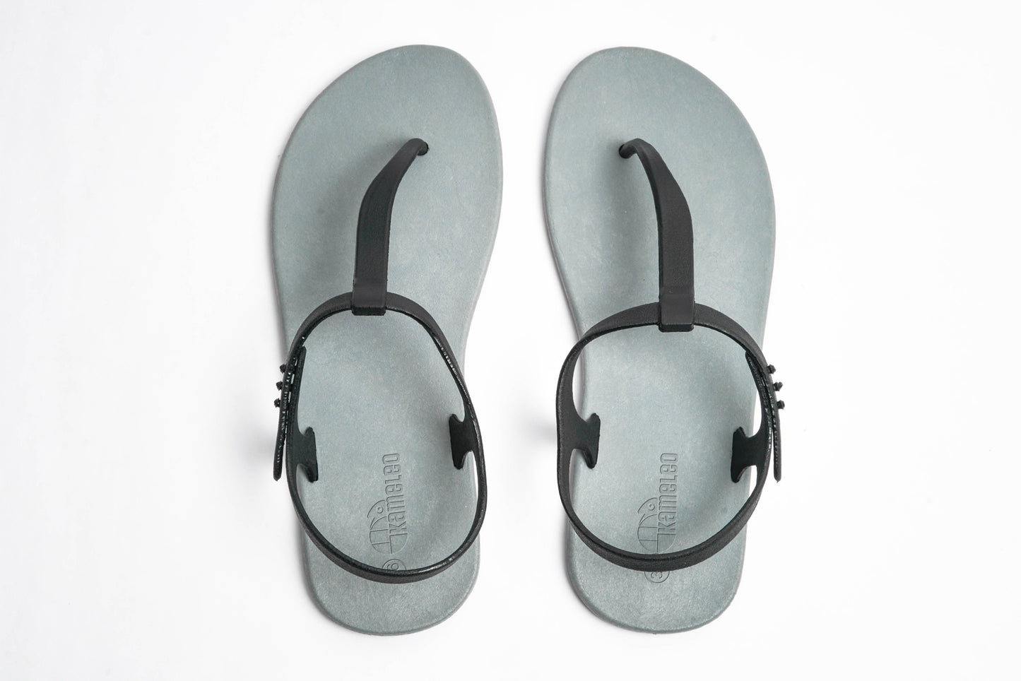 Saily Grey Sole Black Strap
