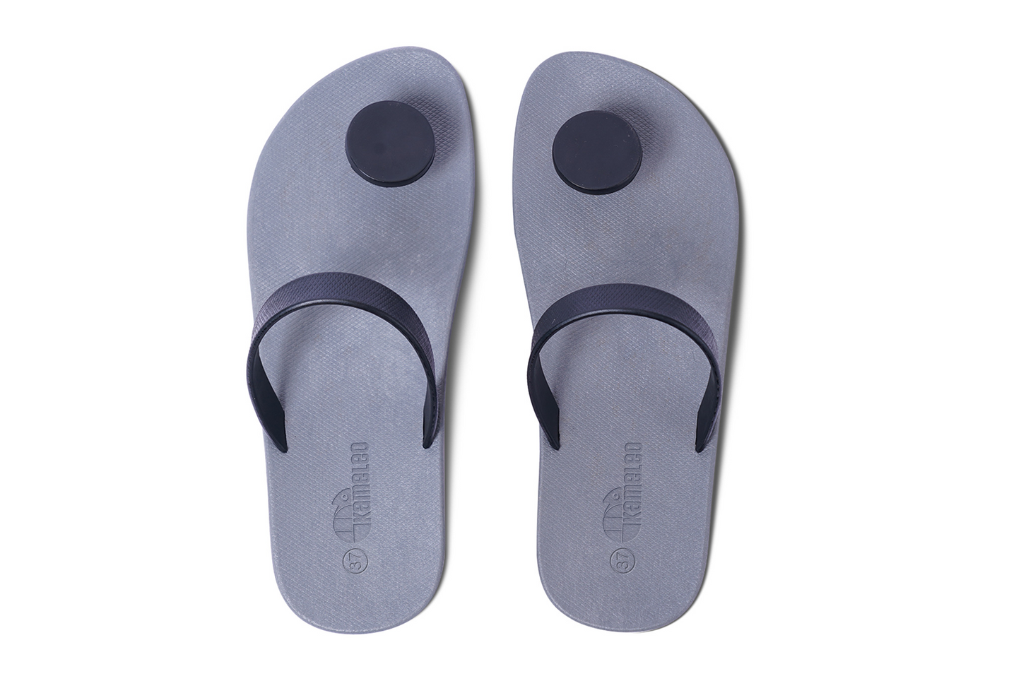 Poppi Dot Grey Sole Black Strap