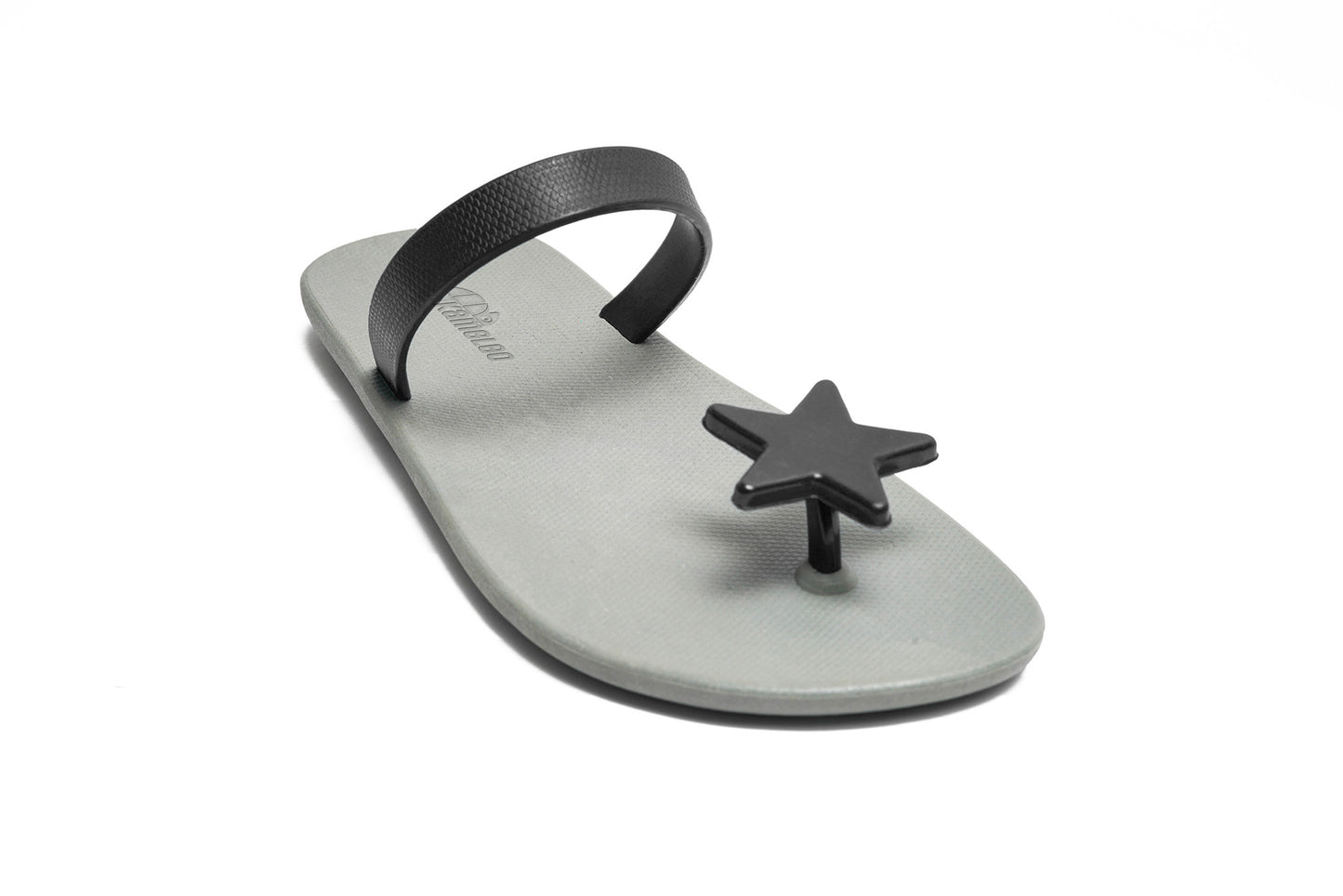Poppi Star Grey Sole Black Strap