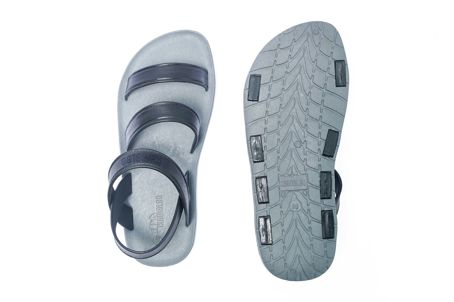 Twin Plus Grey Sole Black Strap