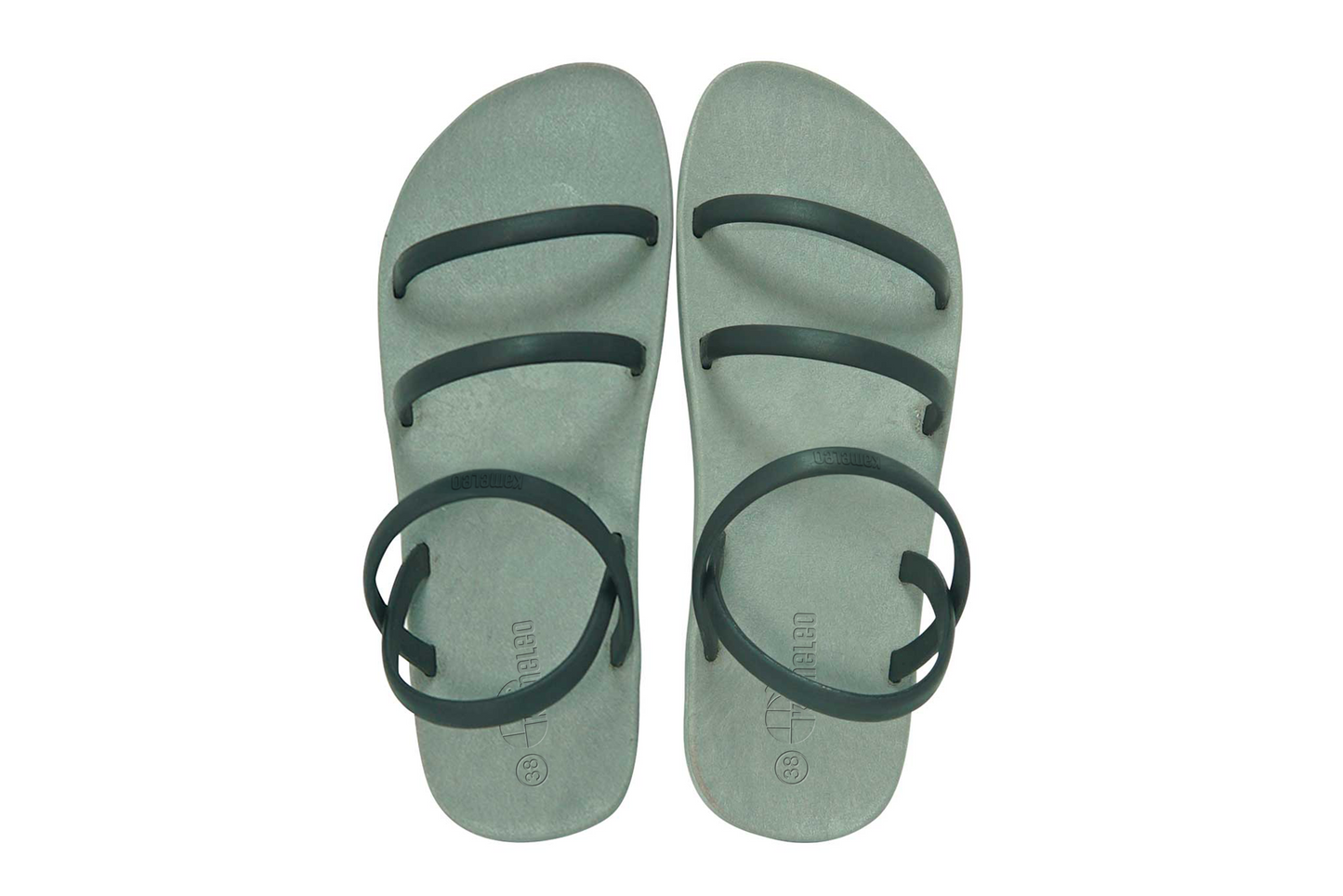 Twin Slim Grey Sole Black Strap