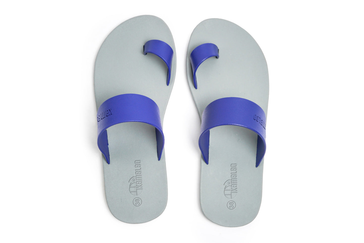 Pop Thumb Grey Sole Blue Strap