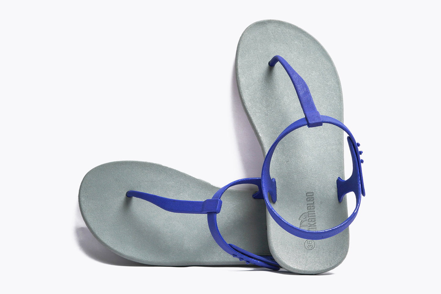 Saily Grey Sole Blue Strap