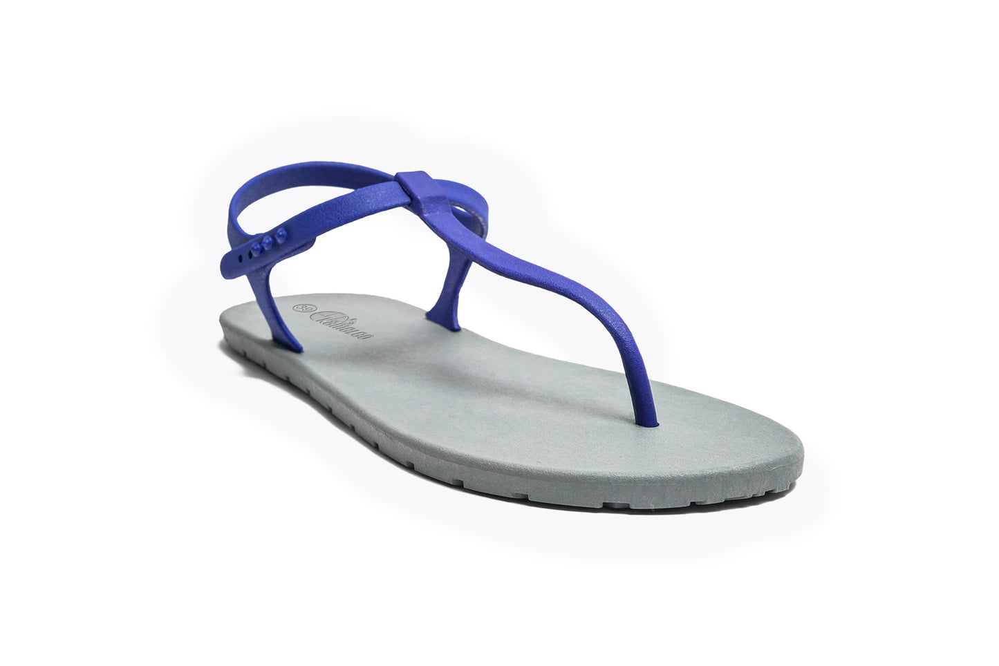 Saily Grey Sole Blue Strap