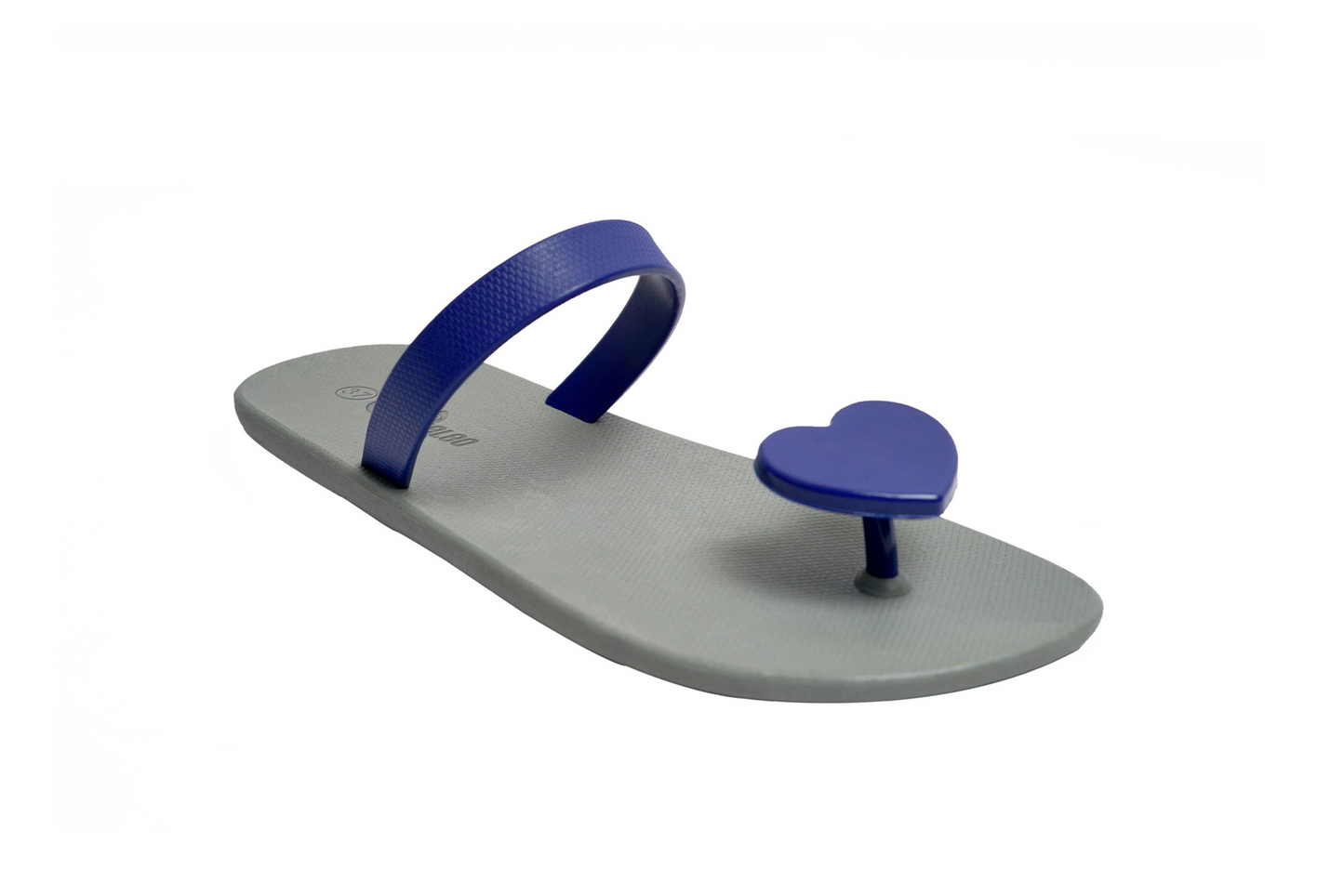 Poppi Heart Grey Sole Blue Strap