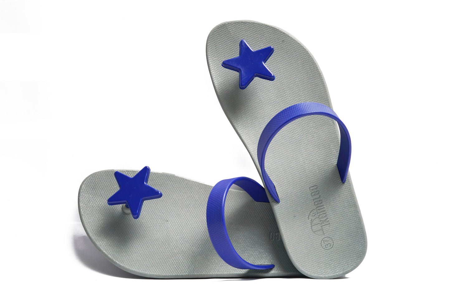 Poppi Star Grey Sole Blue Strap