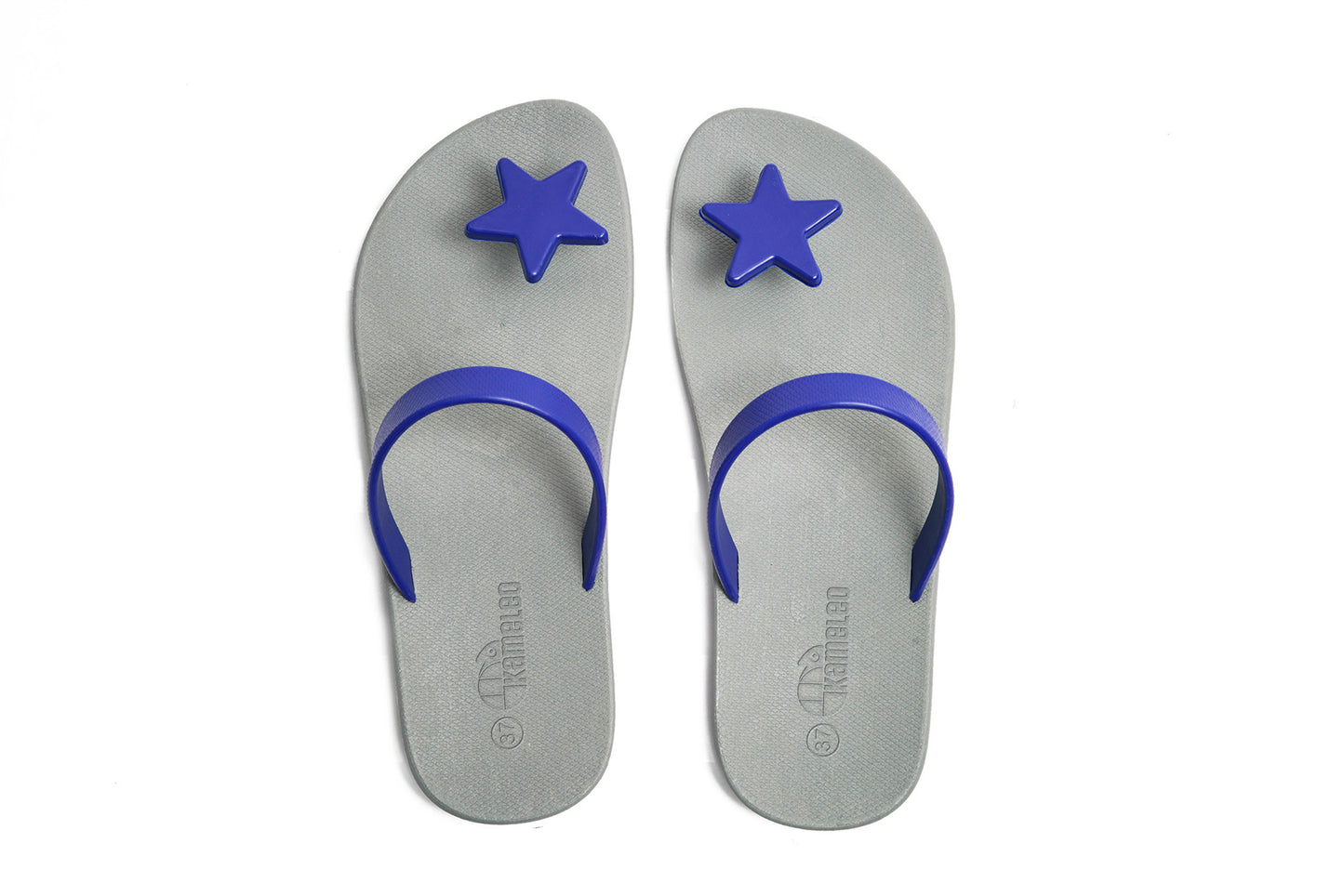 Poppi Star Grey Sole Blue Strap