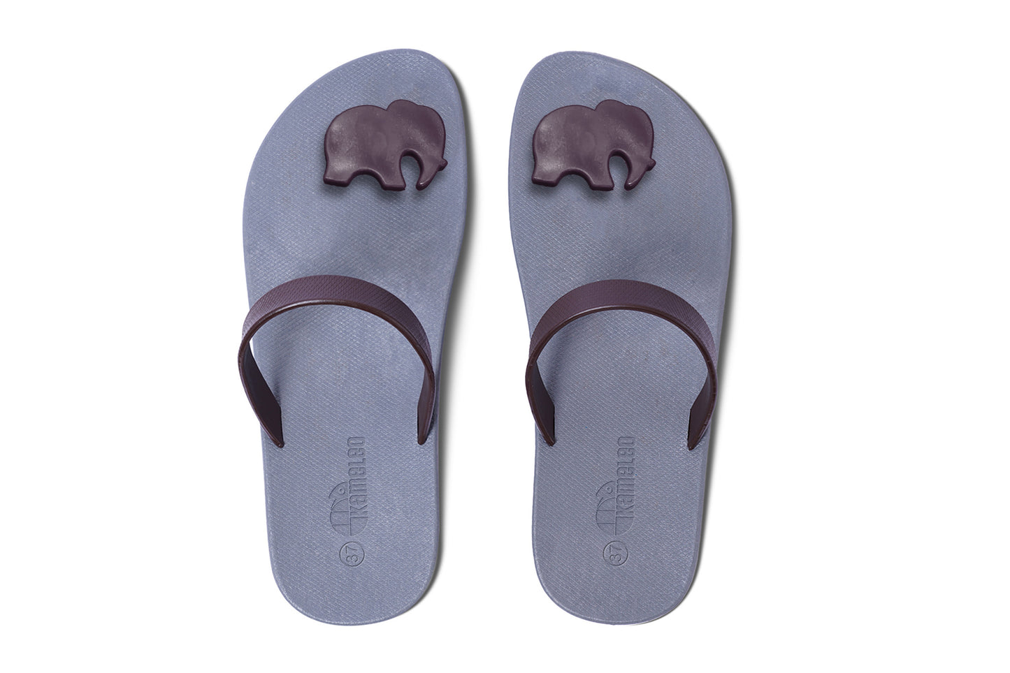 Poppi Ellie Grey Sole Brown Strap