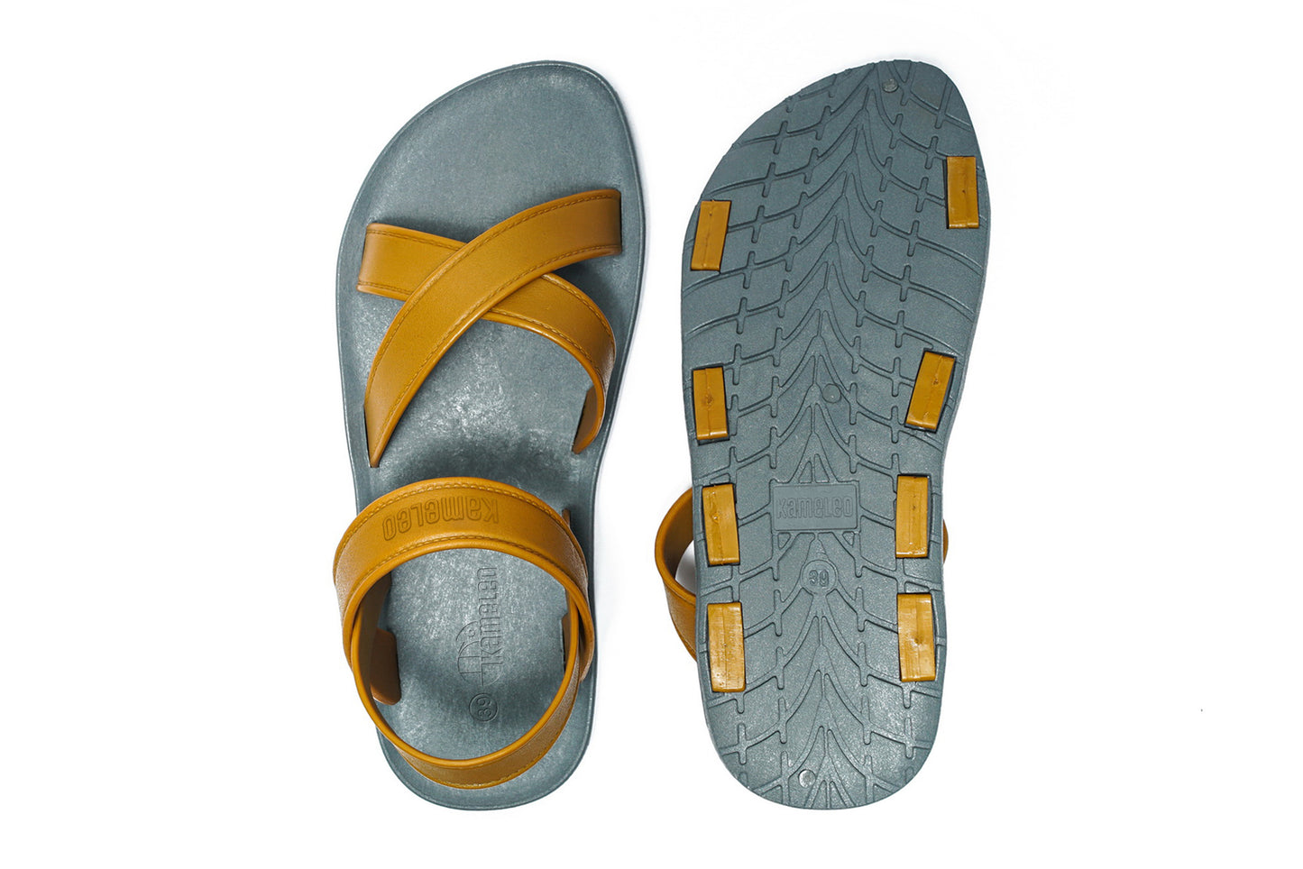Cross Plus Grey Sole Caramel Strap