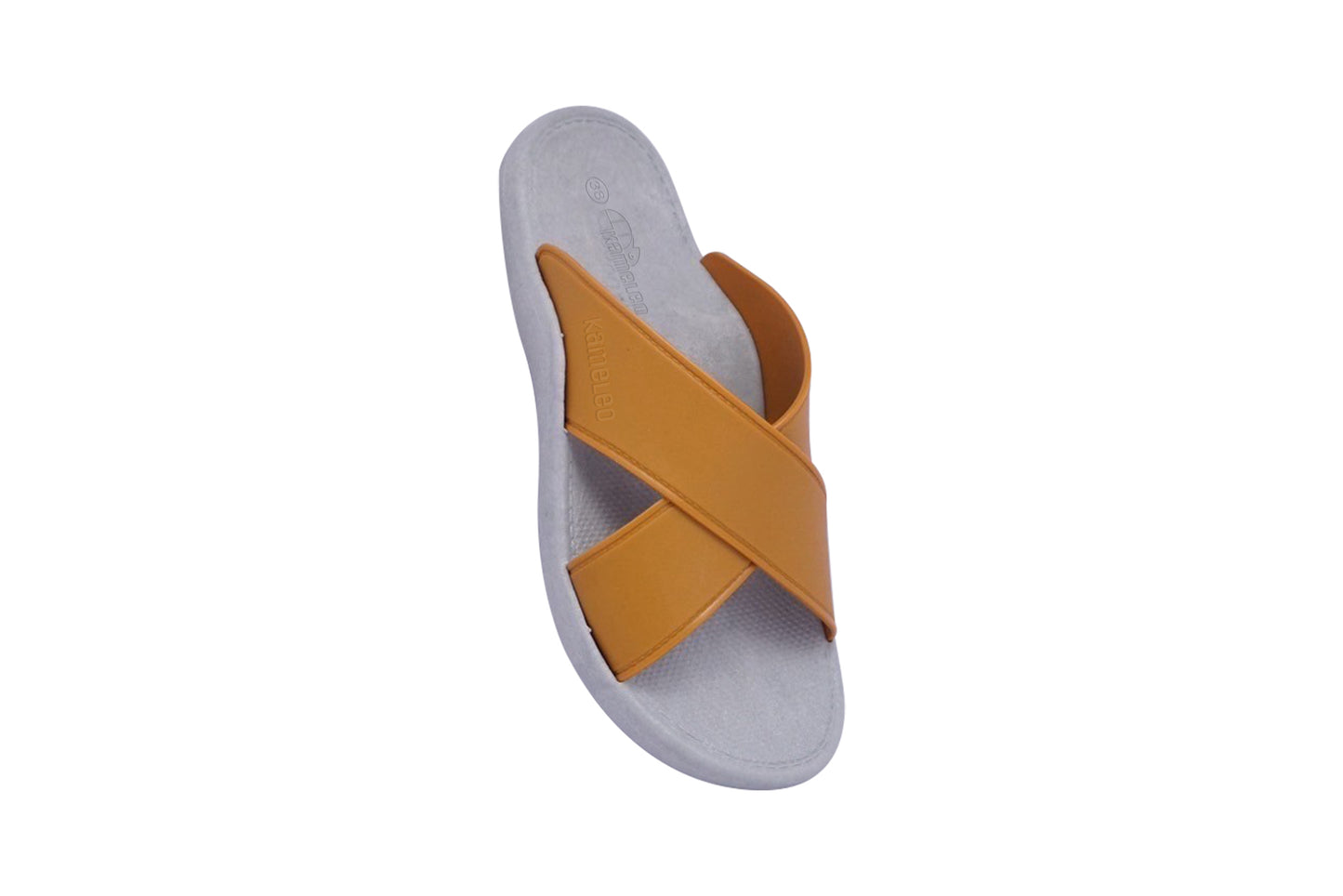 Crossy Grey Sole Caramel Strap