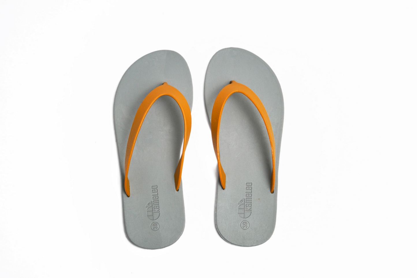 Flippy Grey Sole Caramel Strap