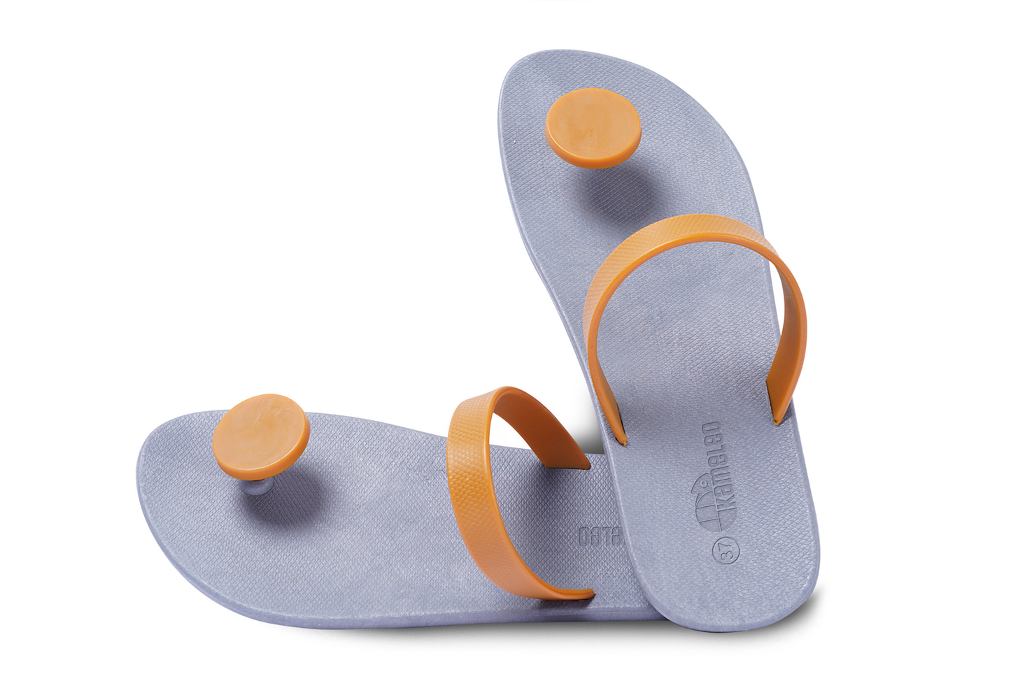 Poppi Dot Grey Sole Caramel Strap
