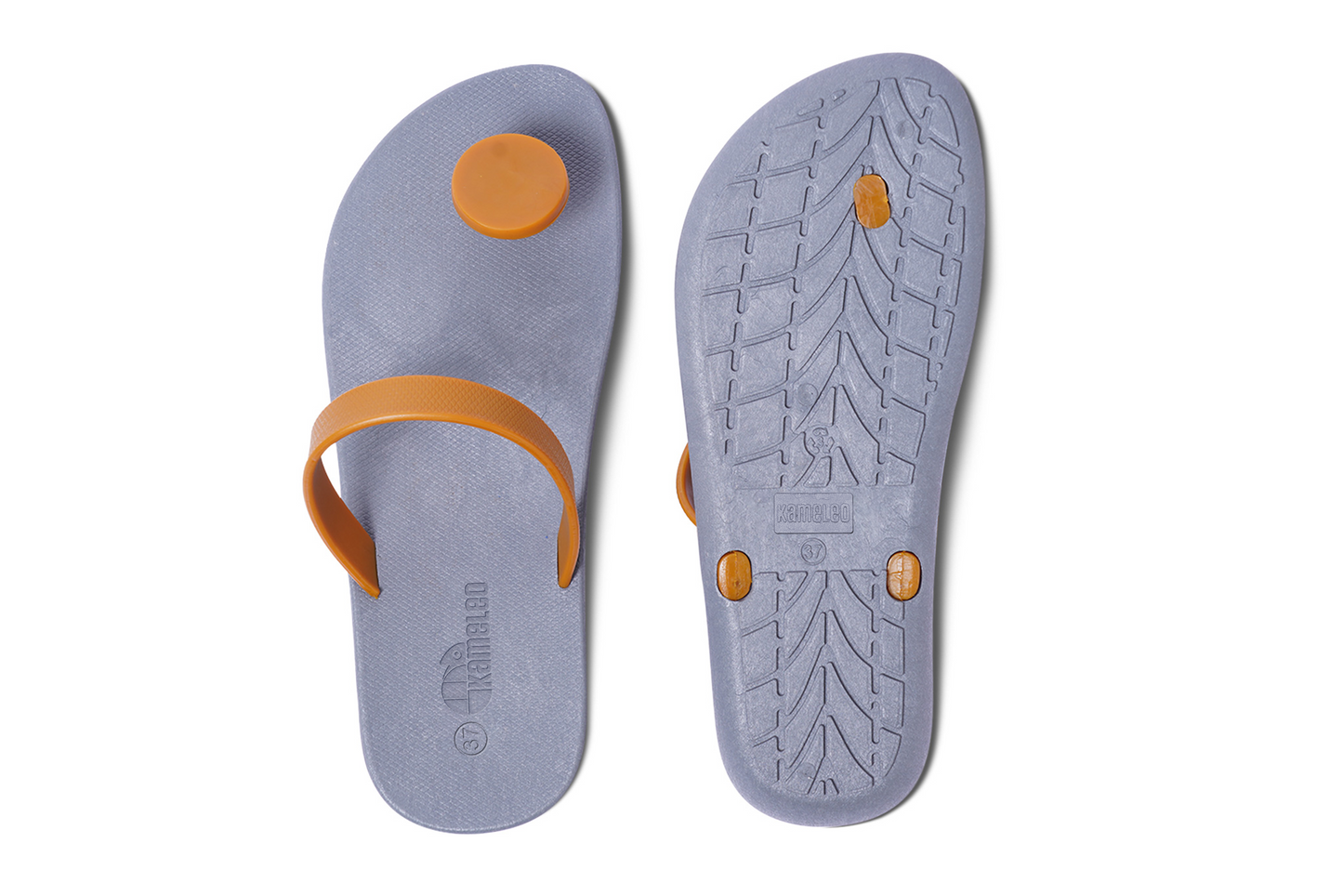 Poppi Dot Grey Sole Caramel Strap
