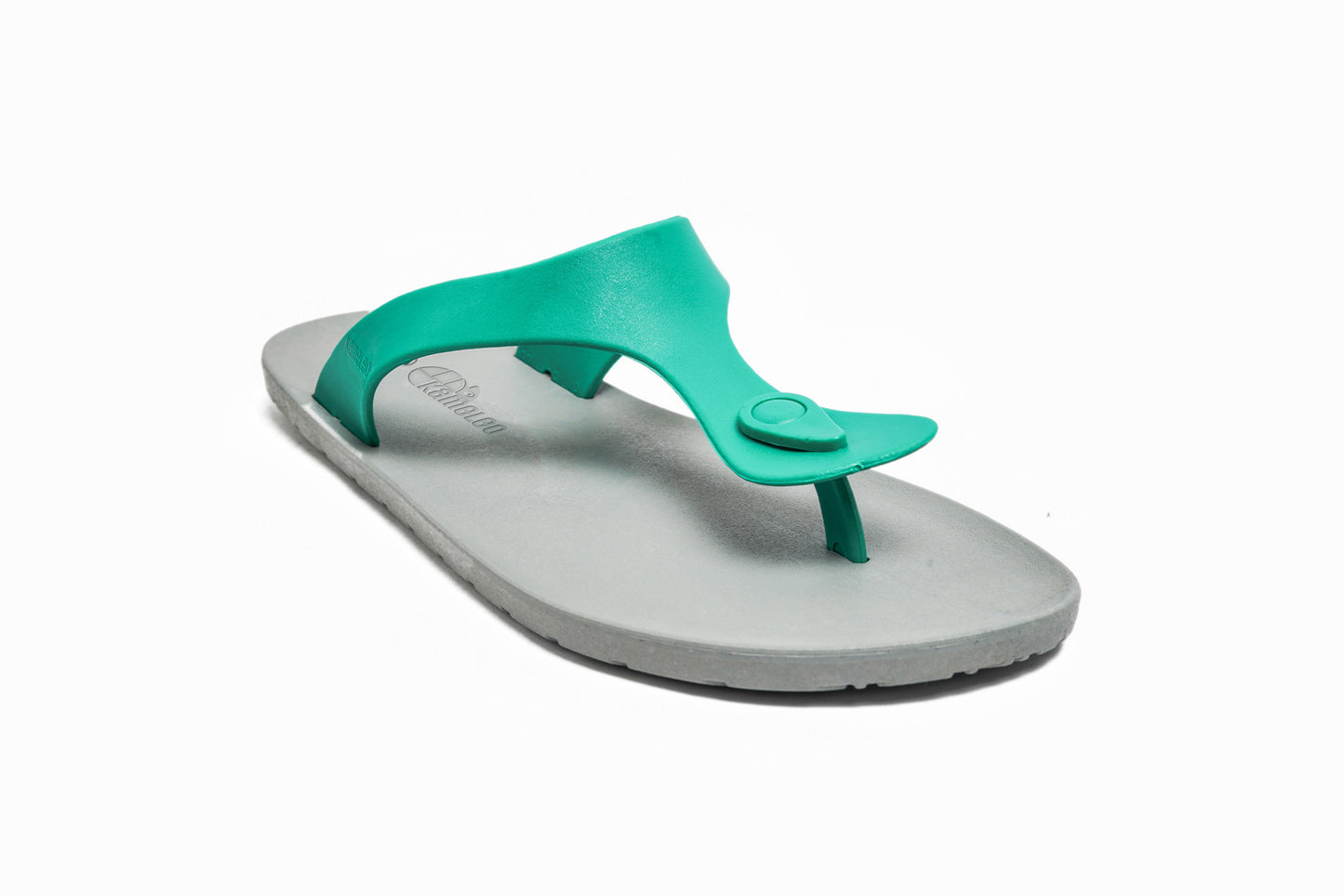 Candy Grey Sole Green Strap