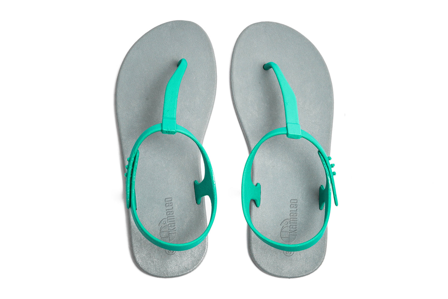 Saily Grey Sole Green Strap