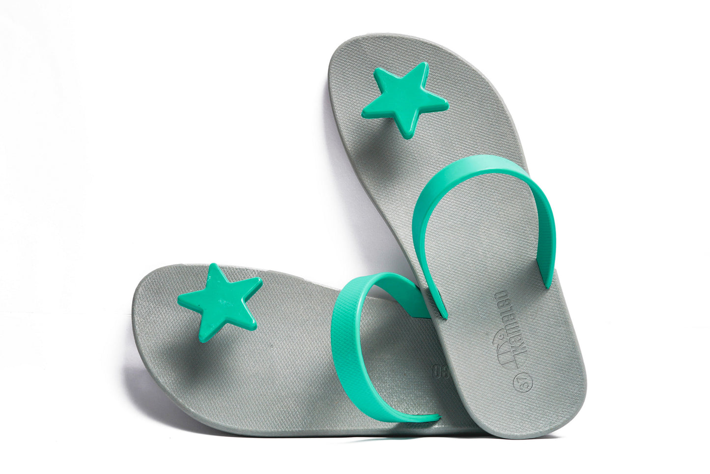 Poppi Star Grey Sole Green Strap