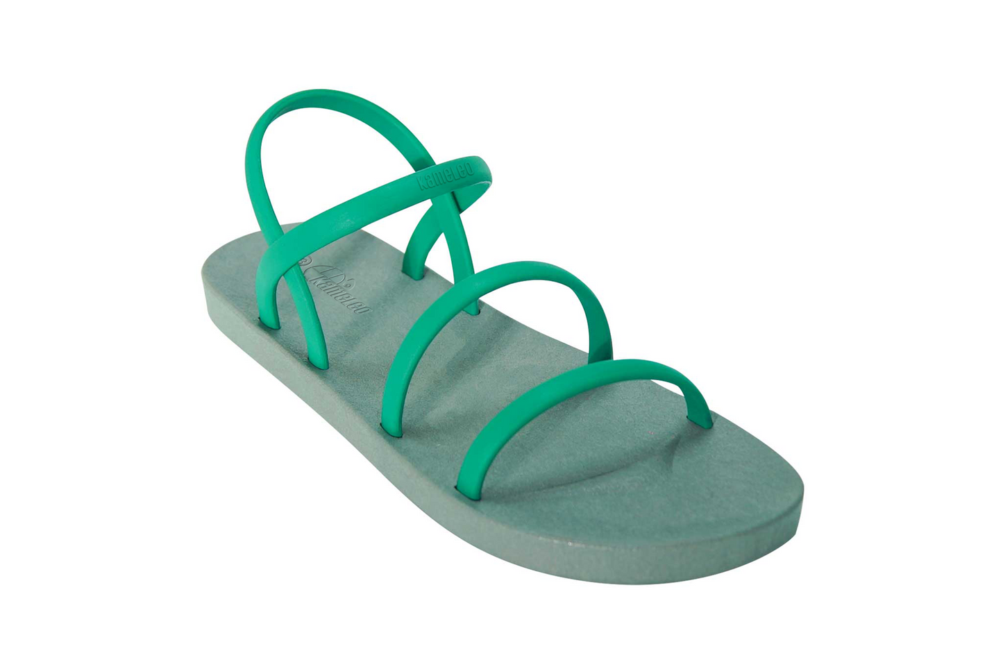 Twin Slim Grey Sole Green Strap