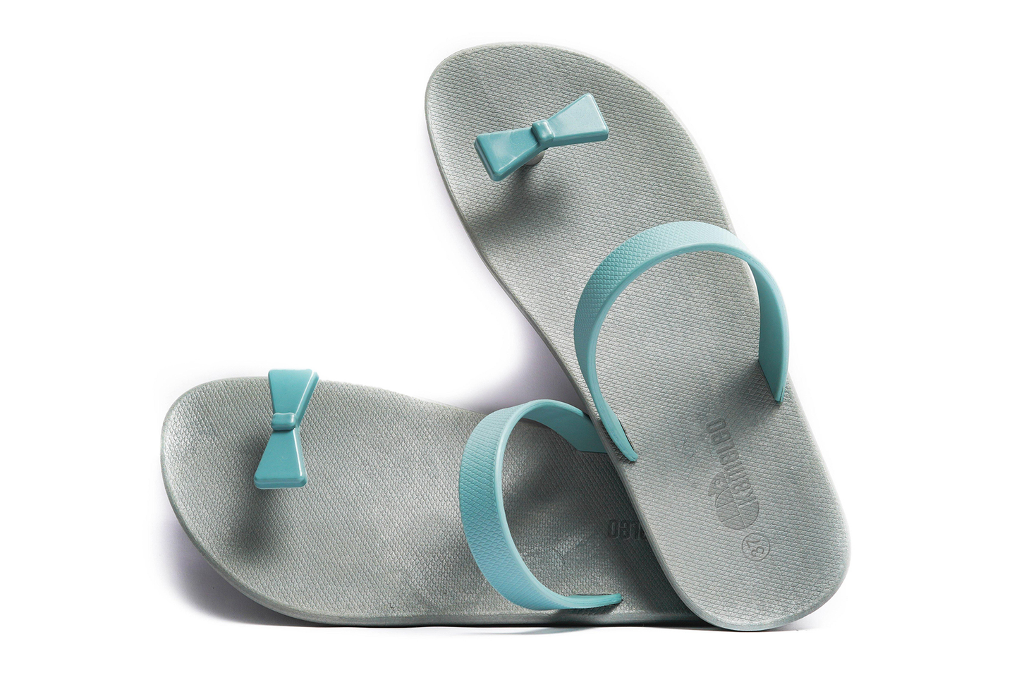 Poppi Bow Grey Sole Grey Strap