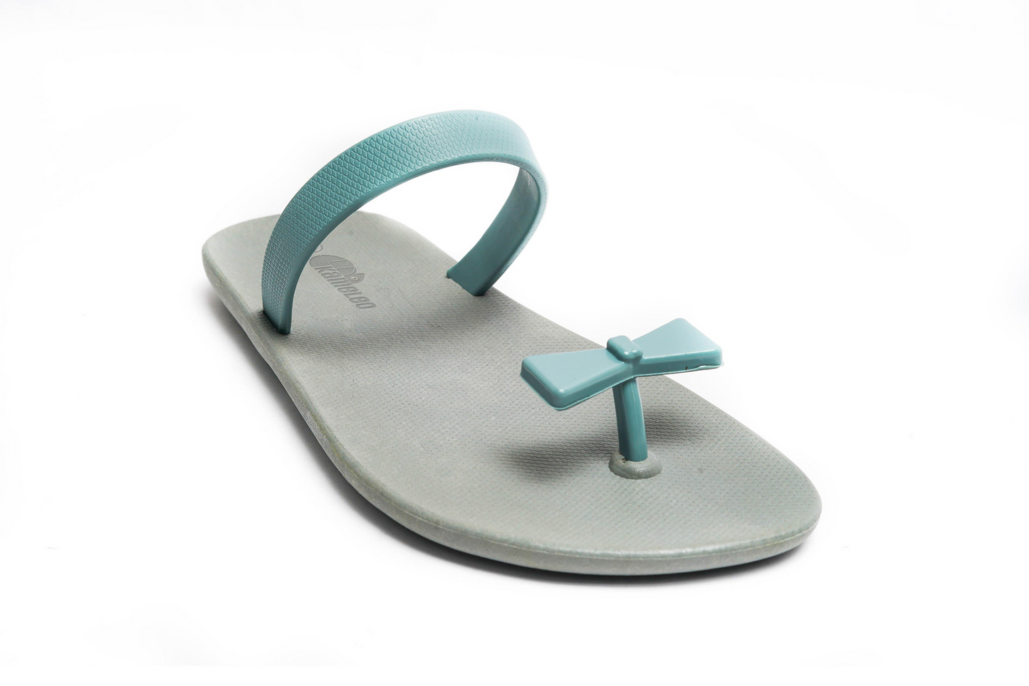 Poppi Bow Grey Sole Grey Strap