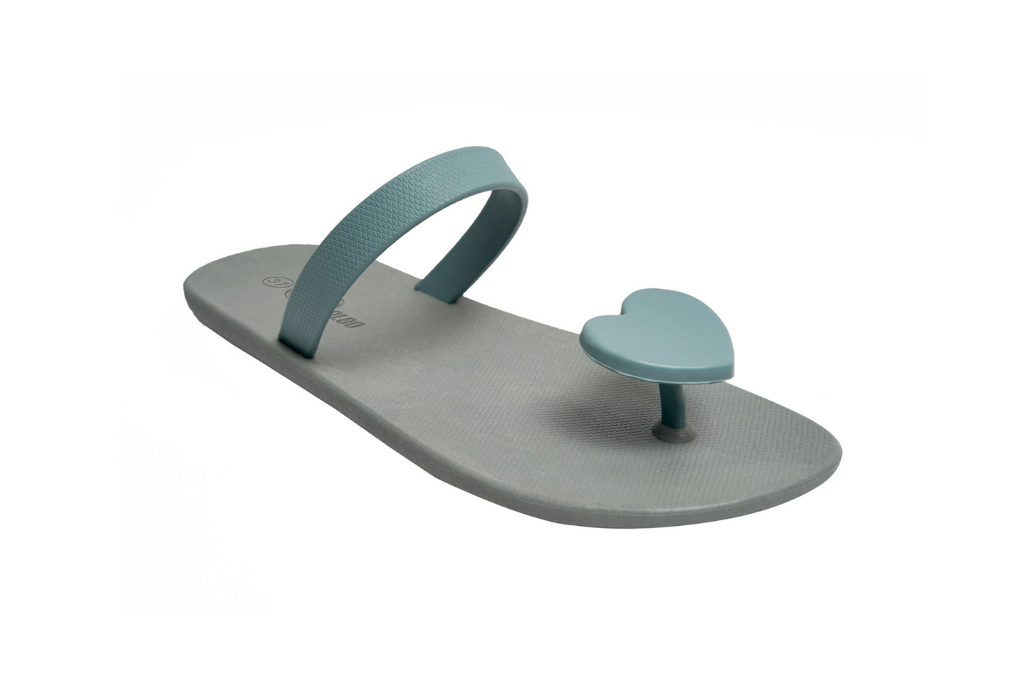 Poppi Heart Grey Sole Grey Strap