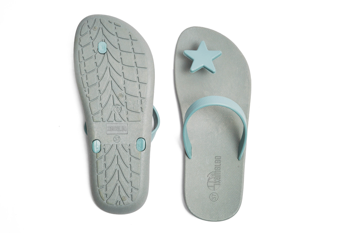 Poppi Star Grey Sole Grey Strap