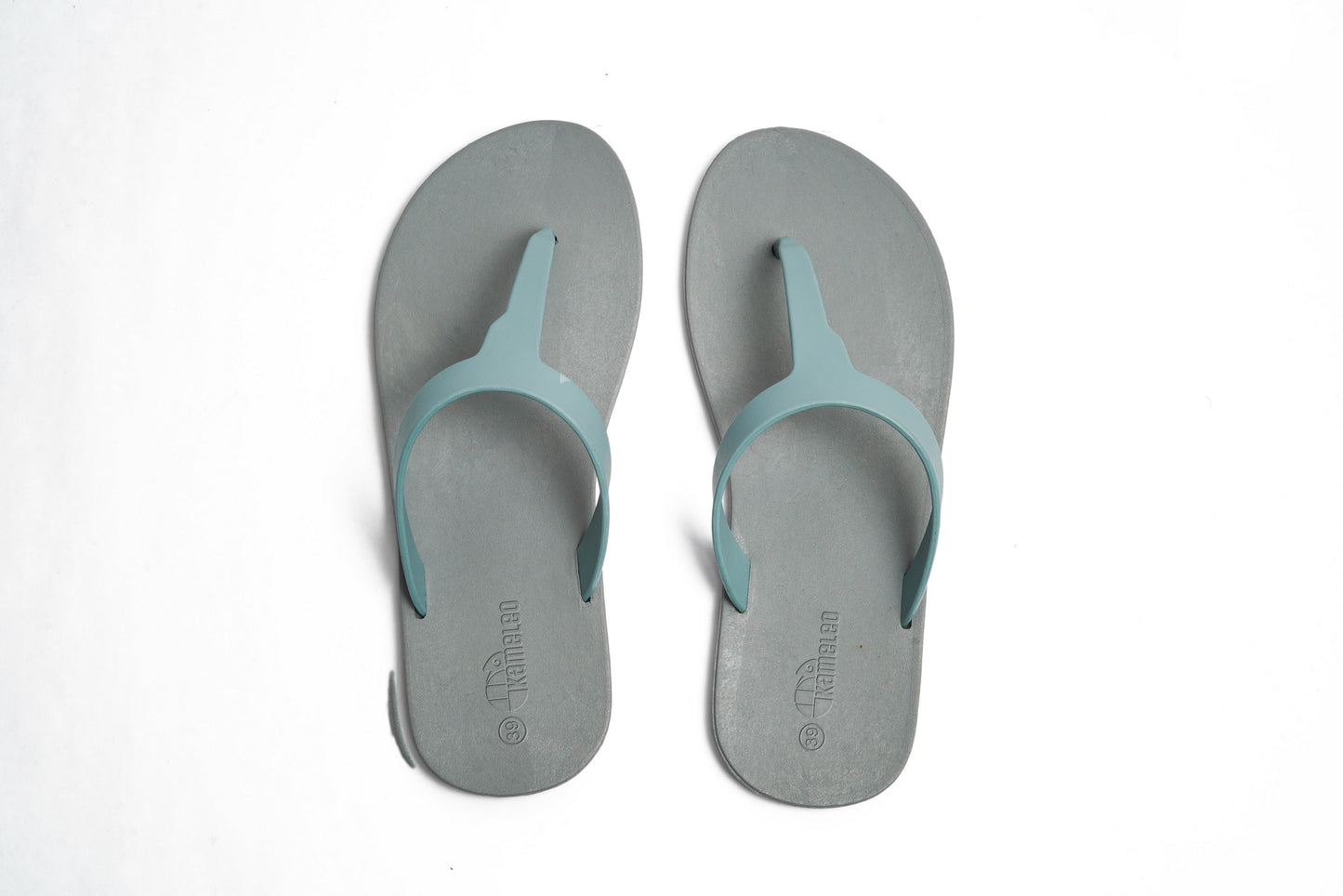 Thongs Grey Sole Grey Strap