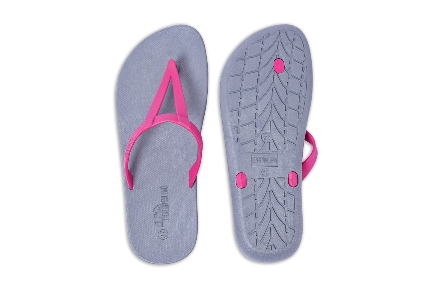 Eiffel Grey Sole Pink Strap