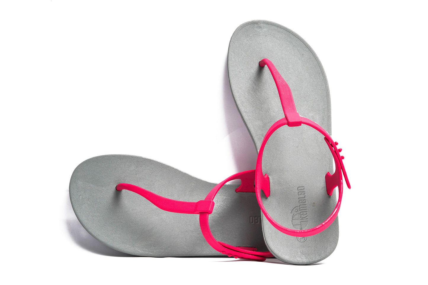 Saily Grey Sole Pink Strap