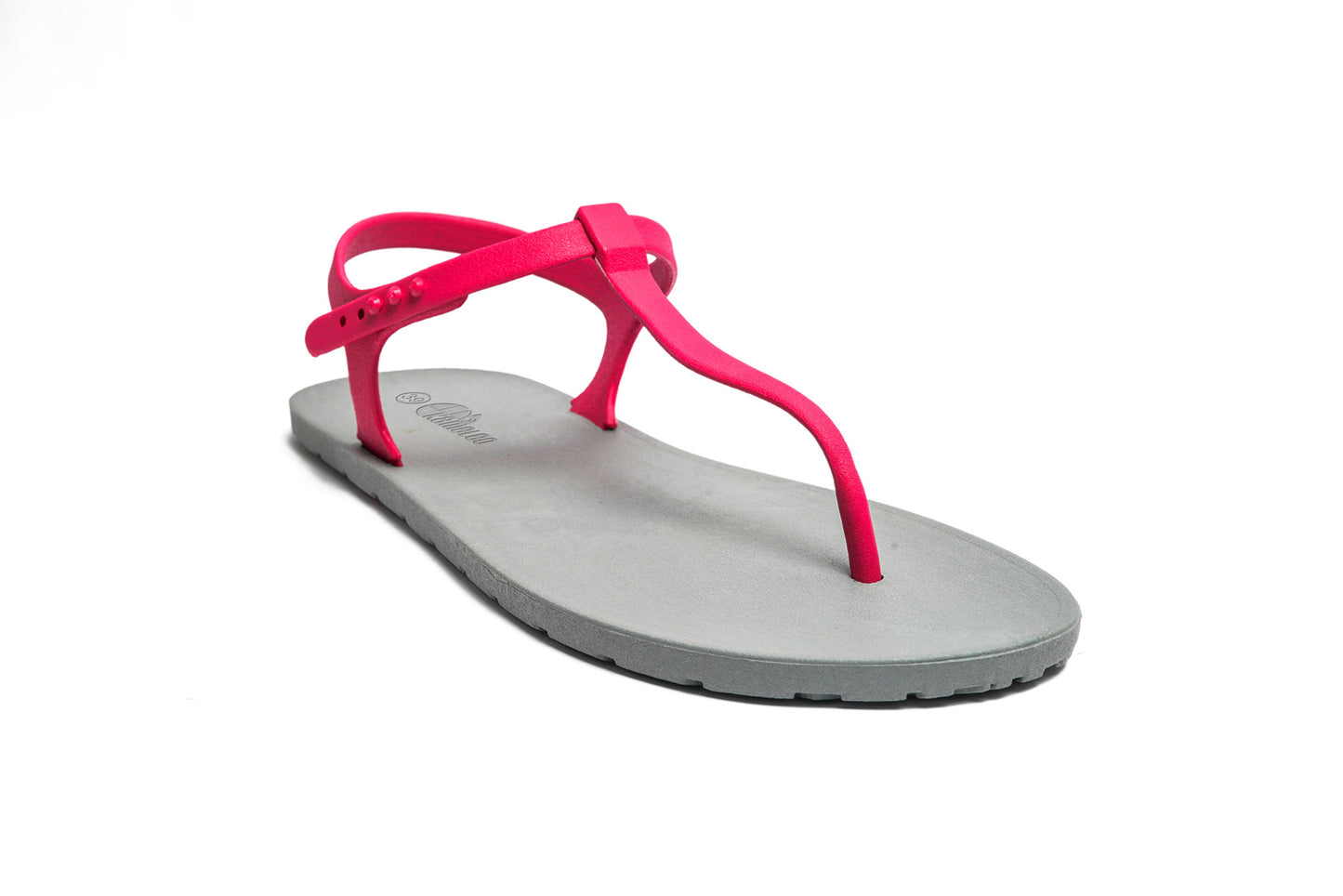Saily Grey Sole Pink Strap