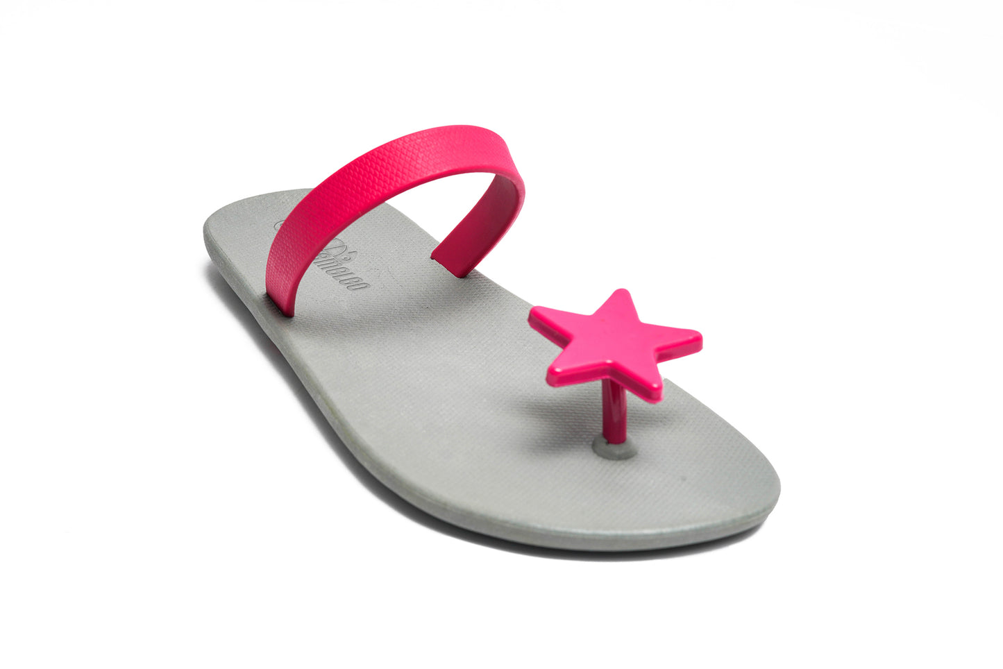 Poppi Star Grey Sole Pink Strap